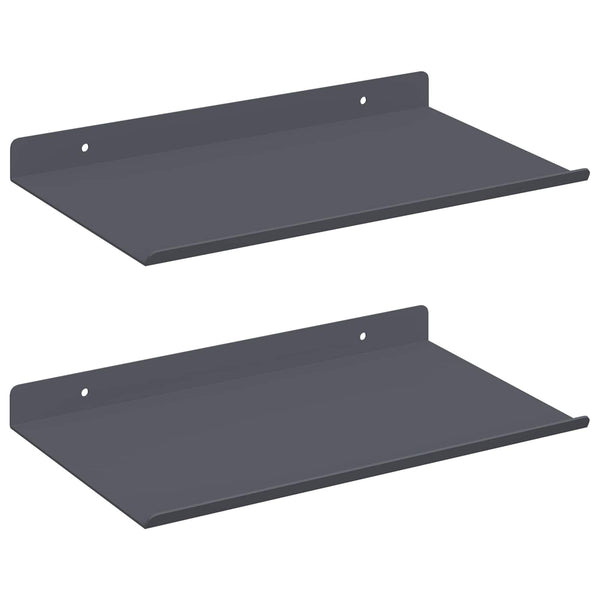 Schwebendes Regal Anthrazit 2er Set