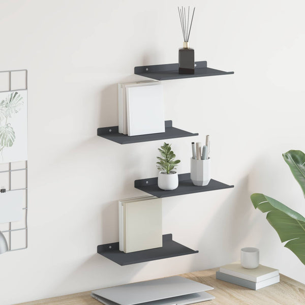 Schwebendes Regal 4er Set Anthrazit