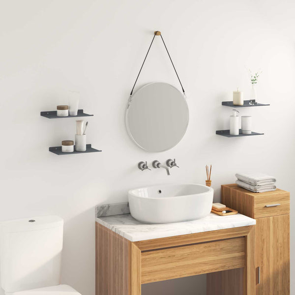 Schwebendes Regal 4er Set Anthrazit