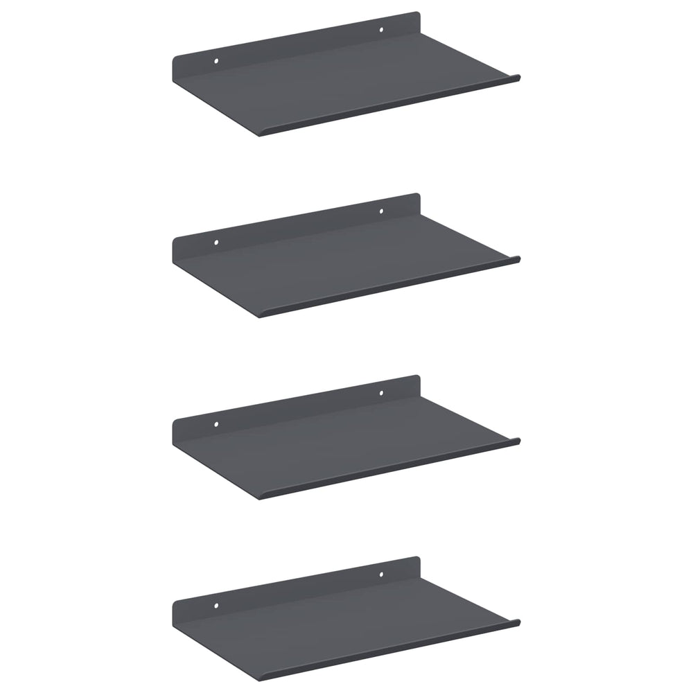Schwebendes Regal 4er Set Anthrazit
