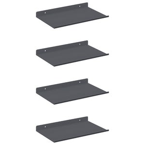 Schwebendes Regal 4er Set Anthrazit
