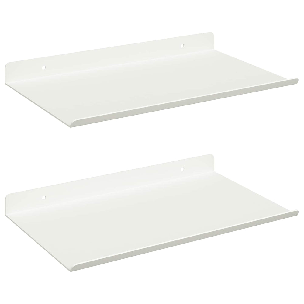 Schwebendes Regal Weiß 30x18 cm, 2er Set