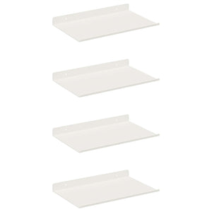 Schwebendes Regal, 4er-Set, Weiß, 30cm