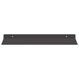 Schwebendes Regal Schwarz, 2er-Set
