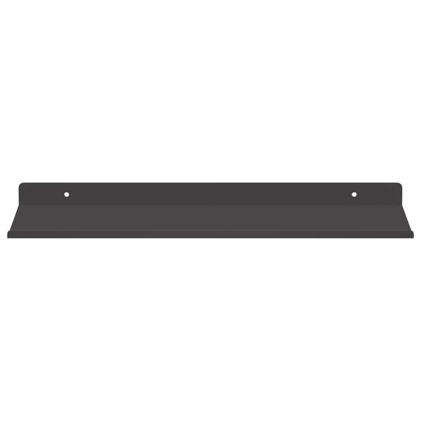 Schwebendes Regal Schwarz, 2er-Set