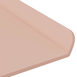 Schwebendes Regal Rosa Stahl 40cm 2er-Set