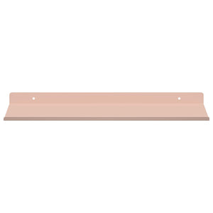 Schwebendes Regal Rosa Stahl 40cm 2er-Set