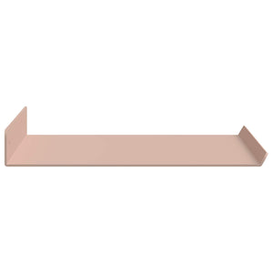 Schwebendes Regal Rosa Stahl 40cm 2er-Set