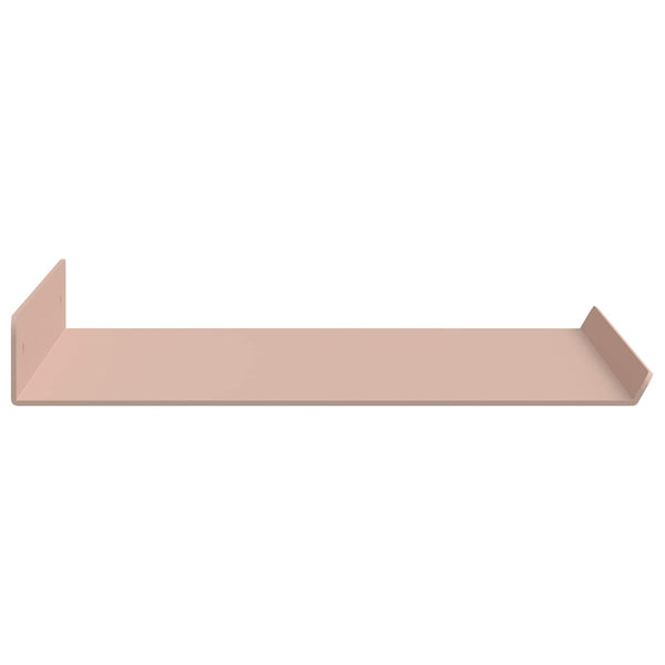 Schwebendes Regal Rosa Stahl 40cm 2er-Set