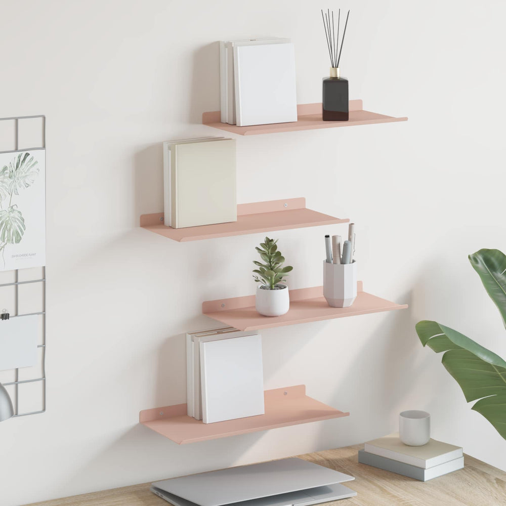 Schwebendes Regal 4er Set Rosa