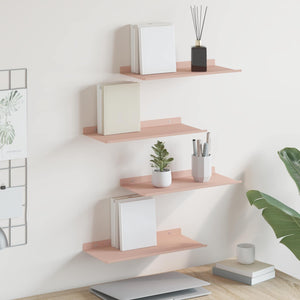 Schwebendes Regal 4er Set Rosa