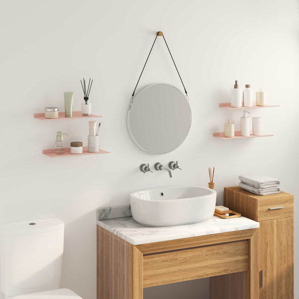 Schwebendes Regal 4er Set Rosa