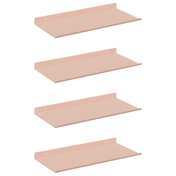 Schwebendes Regal 4er Set Rosa