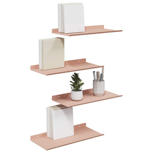 Schwebendes Regal 4er Set Rosa
