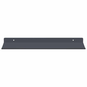 Schwebendes Regal Anthrazit Stahl 40cm 2er-Set