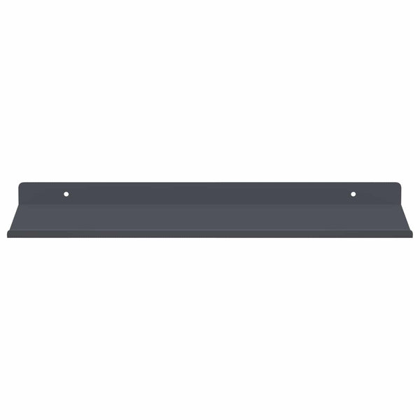 Schwebendes Regal Anthrazit Stahl 40cm 2er-Set