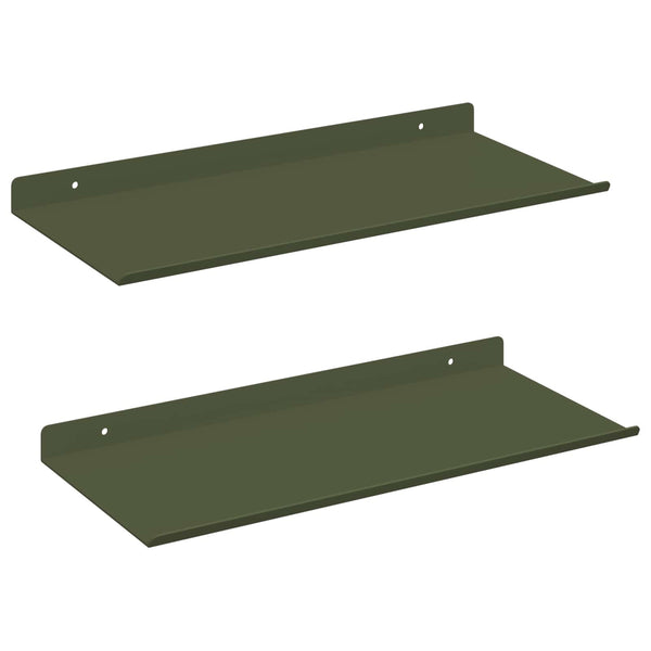 Schwebendes Regal 2er Set Olive Grün