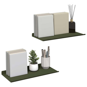 Schwebendes Regal 2er Set Olive Grün