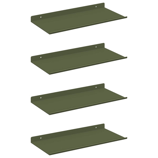 Schwebendes Regal 4er Set Olive Grün