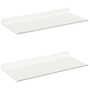 Schwebendes Regal Weiß 40x18 cm, 2er Set