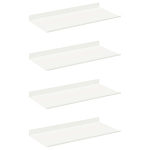 Schwebendes Regal, 4er Set, Weiß, 40cm