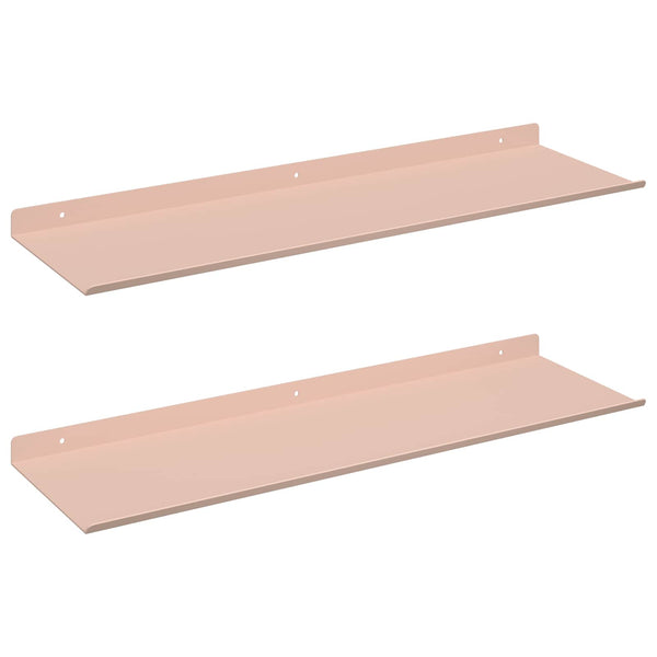Schwebendes Regal Rosa, 2er-Set