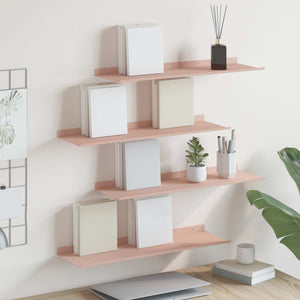 Schwebendes Regal, 4er Set, Rosa, 60cm