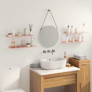 Schwebendes Regal, 4er Set, Rosa, 60cm