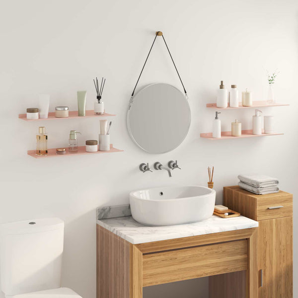 Schwebendes Regal, 4er Set, Rosa, 60cm