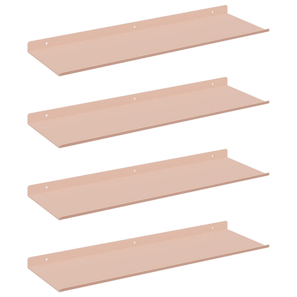 Schwebendes Regal, 4er Set, Rosa, 60cm