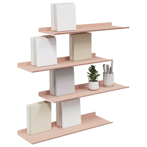 Schwebendes Regal, 4er Set, Rosa, 60cm