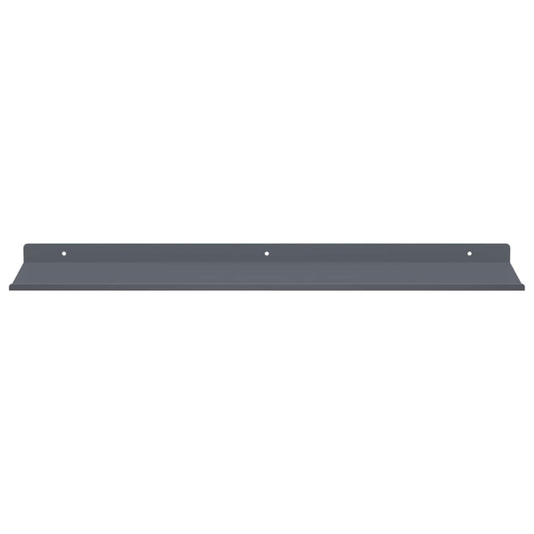 Schwebendes Regal Anthrazit 60cm, 2er-Set