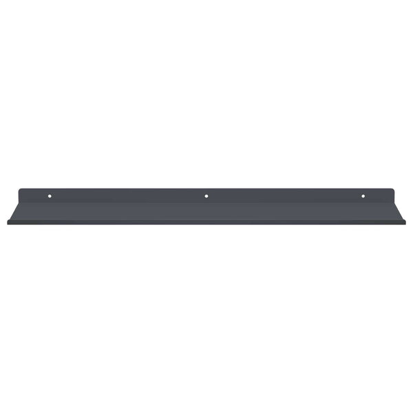 Schwebendes Regal Anthrazit, 4er-Set
