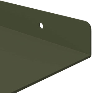Schwebendes Regal Olive Grün 60cm 2er Set