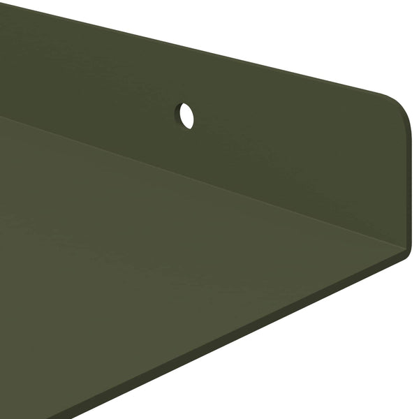 Schwebendes Regal Olive Grün 60cm 2er Set