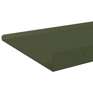 Schwebendes Regal Olive Grün 60cm 2er Set
