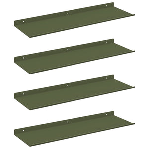 Schwebendes Regal 4er Set Olivgrün
