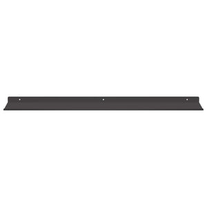 Schwebendes Regal Schwarz 80cm Stahl