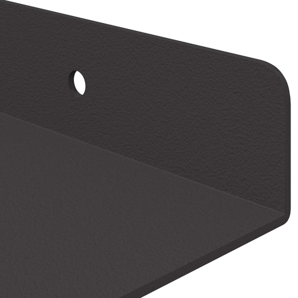 Schwebendes Regal Schwarz 80 cm, 4er-Set