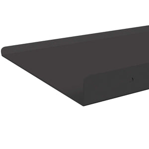 Schwebendes Regal Schwarz 80 cm, 4er-Set