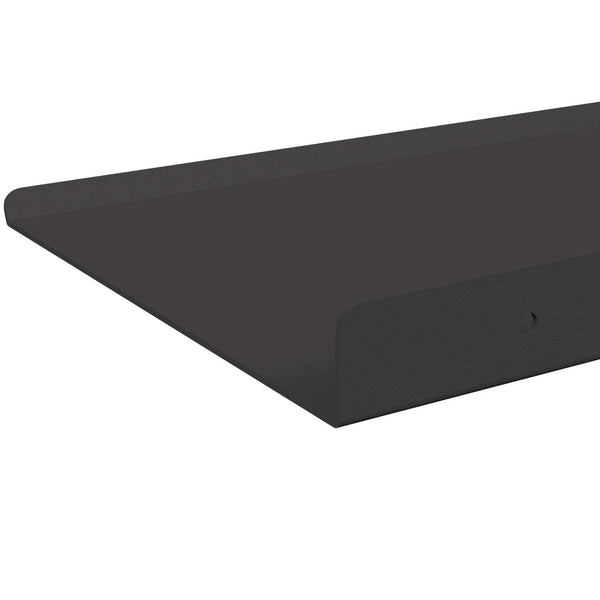 Schwebendes Regal Schwarz 80 cm, 4er-Set