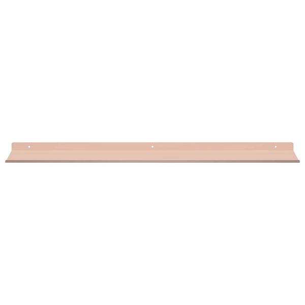 Schwebendes Regal 4er Set Rosa Stahl