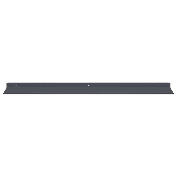 Schwebendes Regal Anthrazit 80cm 2er-Set