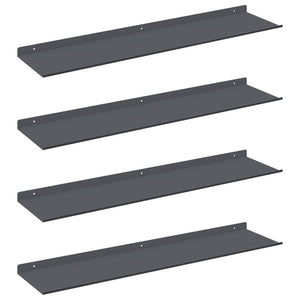 Schwebendes Regal 4er Set Anthrazit