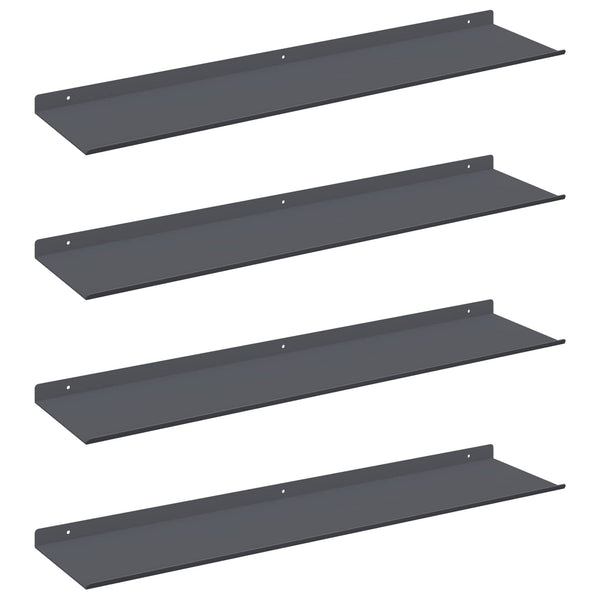 Schwebendes Regal 4er Set Anthrazit