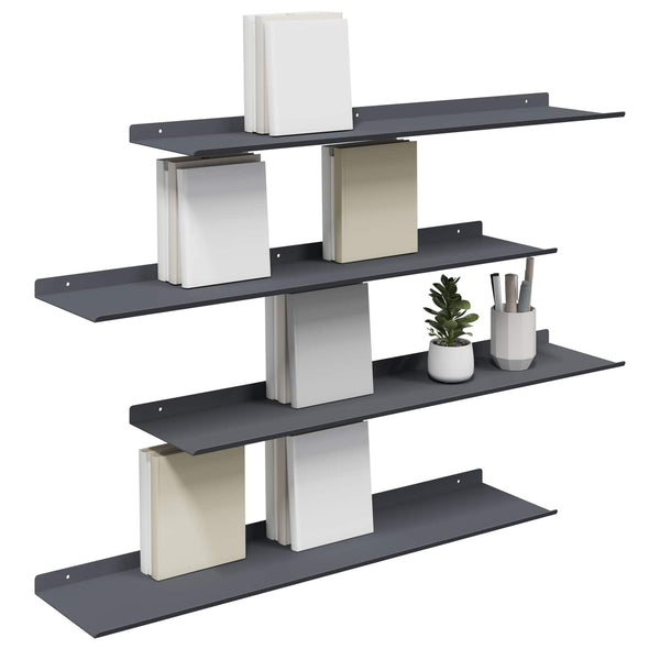 Schwebendes Regal 4er Set Anthrazit