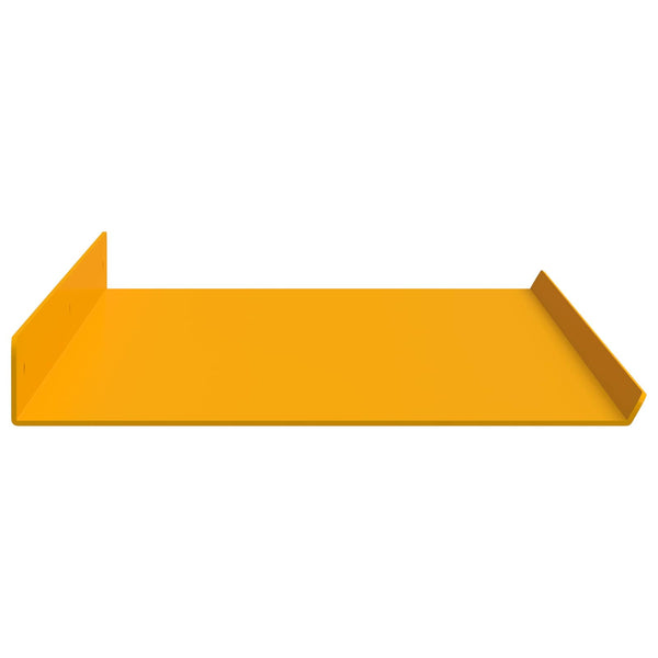 Schwebendes Regal Senfgelb 80cm, 2er-Set