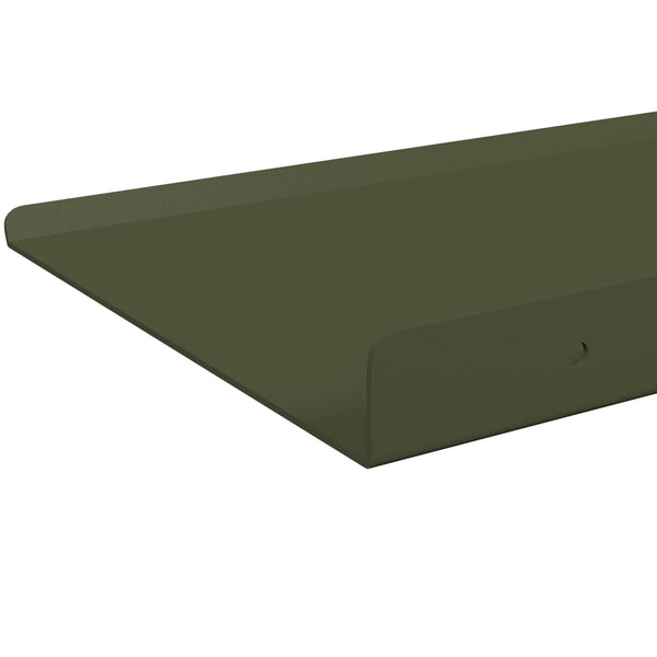 Schwebendes Regal Olive Grün 80cm 2er-Set