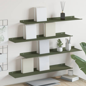 Schwebendes Regal 4er Set Olive Grün