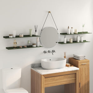 Schwebendes Regal 4er Set Olive Grün